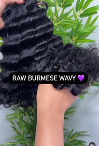 Raw Burmese Wavy hair