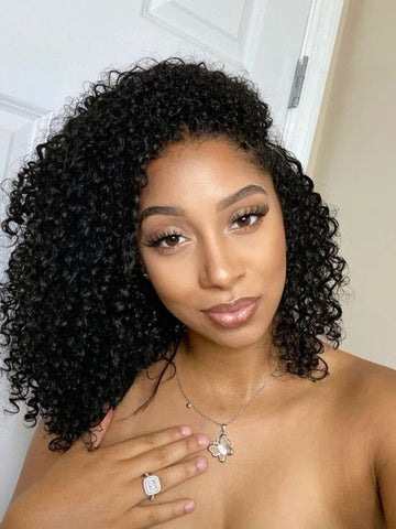 Eurasian deep curly Virgin human hair