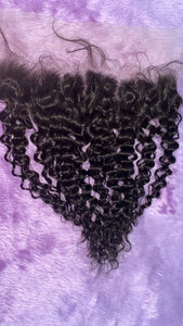 Transparent Swiss lace frontal Exotic deep wave.
